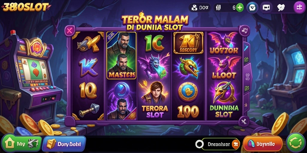 Screenshot gameplay 380SLOT menampilkan suasana horor yang mencekam.