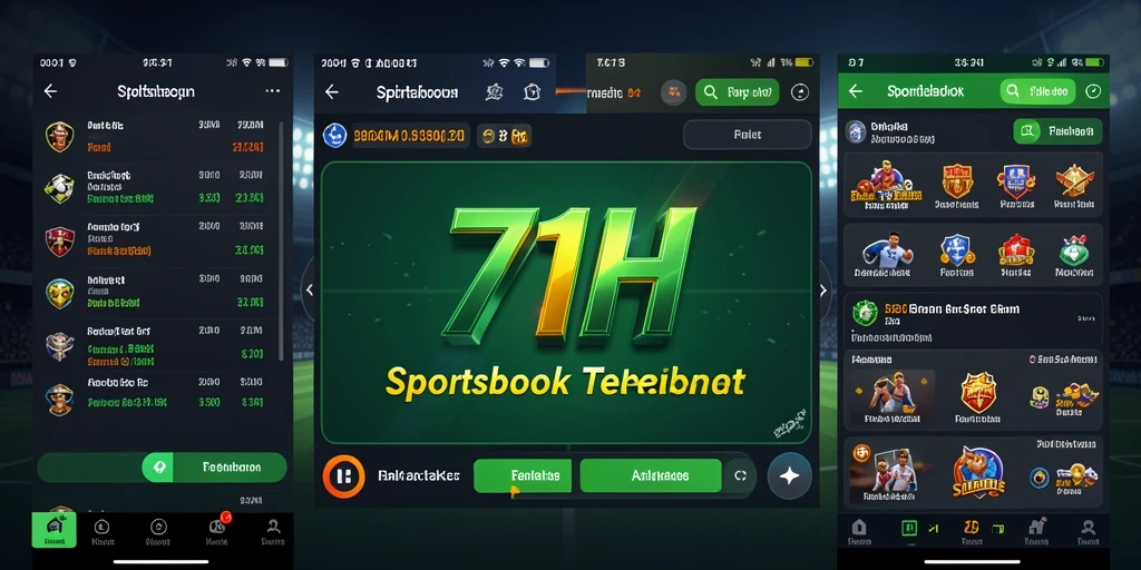 Tampilan gameplay aplikasi Sportsbook 71H yang menarik dan interaktif.