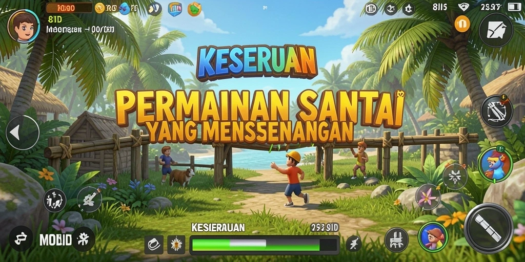 Tampilan gameplay menarik dari 8ID yang penuh warna.