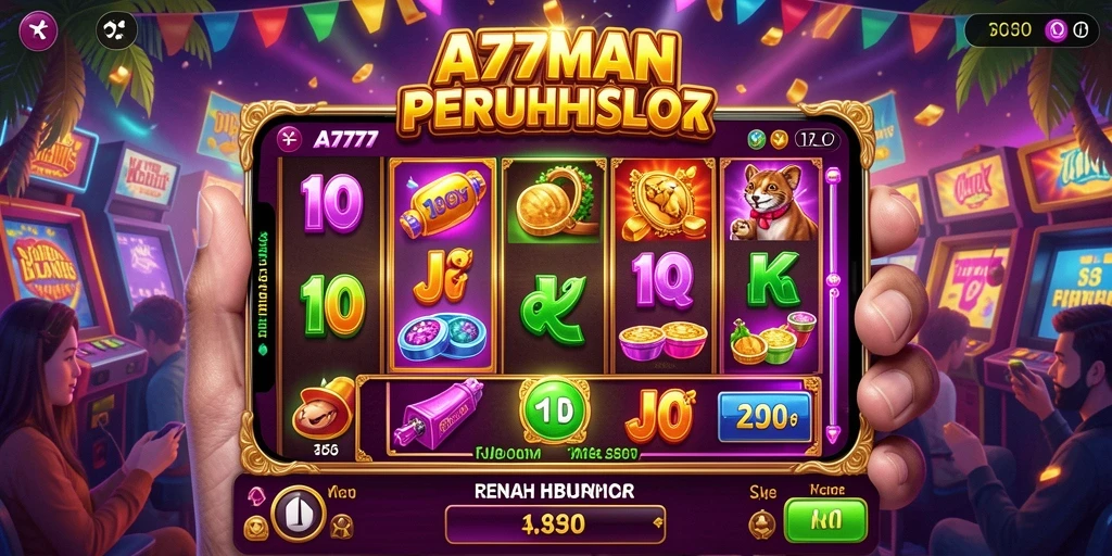 Tangkapan layar A7777 menampilkan gameplay Slot yang seru dan interaktif.