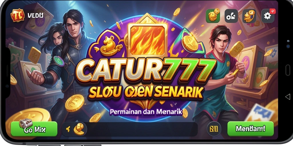 Tangkapan layar utama CATUR777 menampilkan gameplay Slot yang menarik.