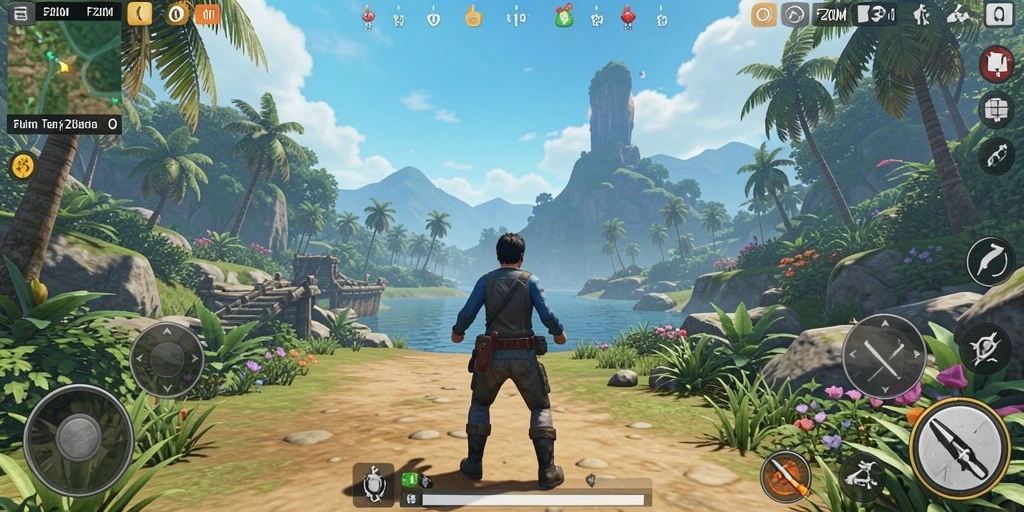 Gameplay menarik dalam dunia terbuka F200M yang menakjubkan.