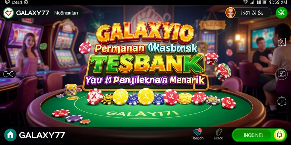 Tampilan gameplay menarik dari GALAXY77 dengan grafis yang mengesankan.