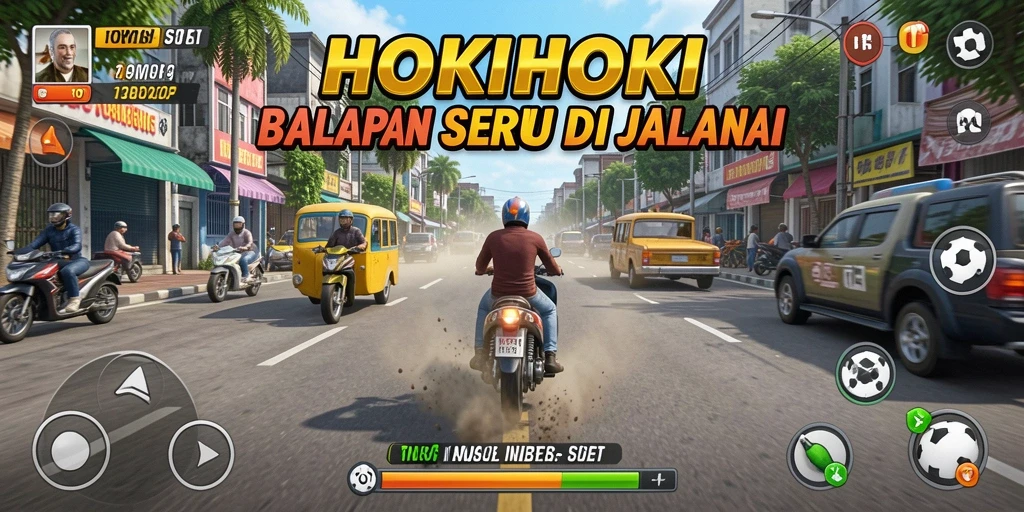 Gameplay balapan seru dengan mobil-mobil kecepatan tinggi.