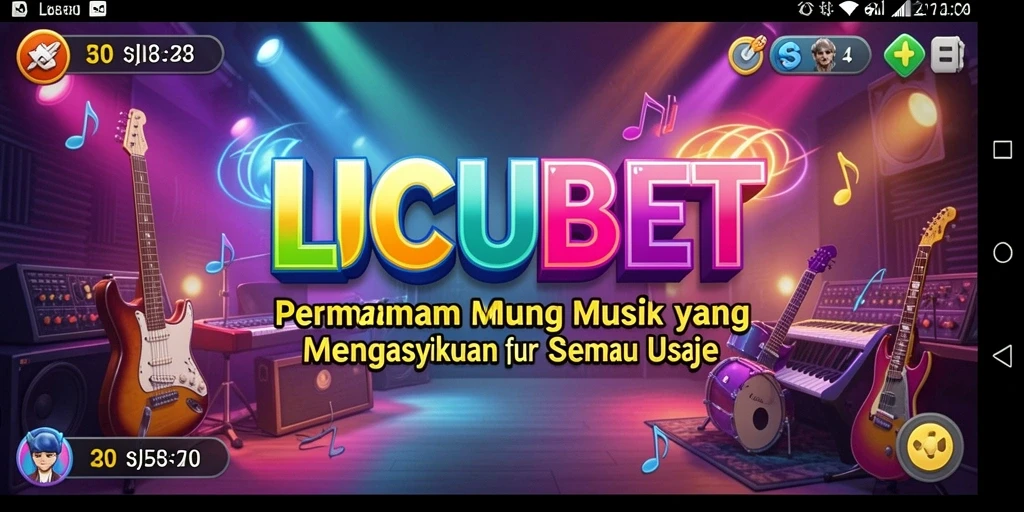 Gameplay LUCUBET yang mengasyikkan dan interaktif untuk penggemar musik.