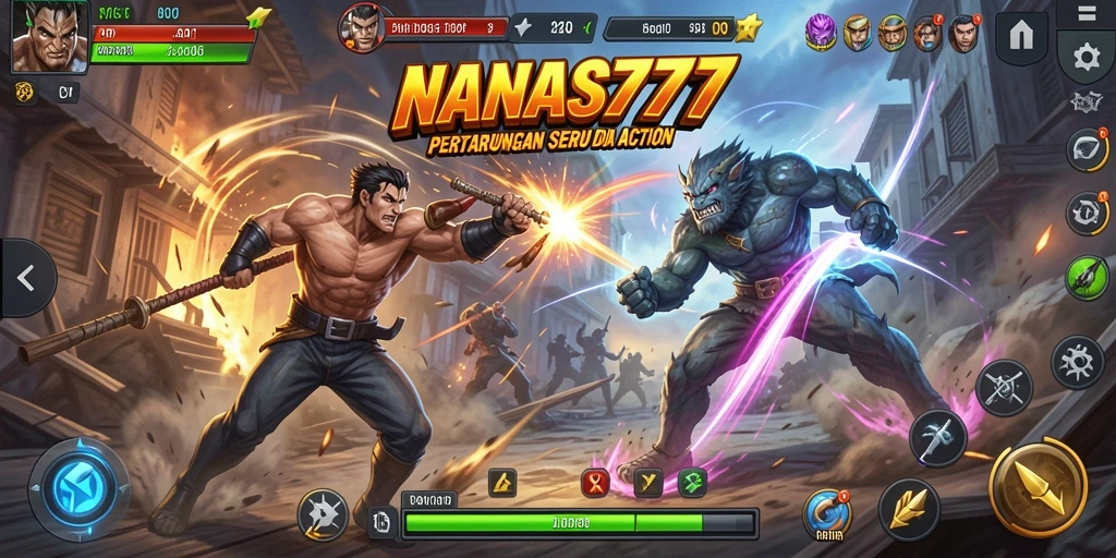 Screenshot NANAS777 menampilkan aksi penuh ketegangan dalam gameplay.