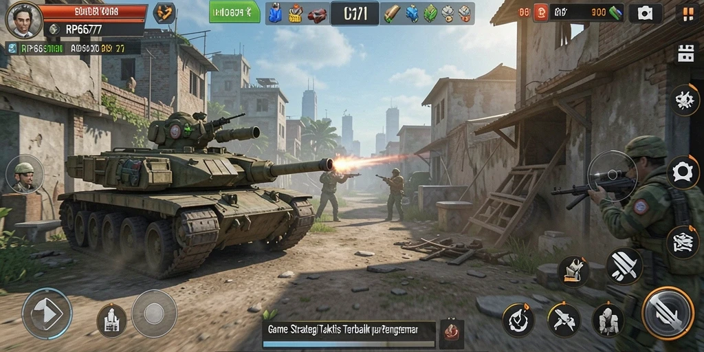 Screenshot gameplay RP6677 menampilkan aksi strategis yang mendebarkan.