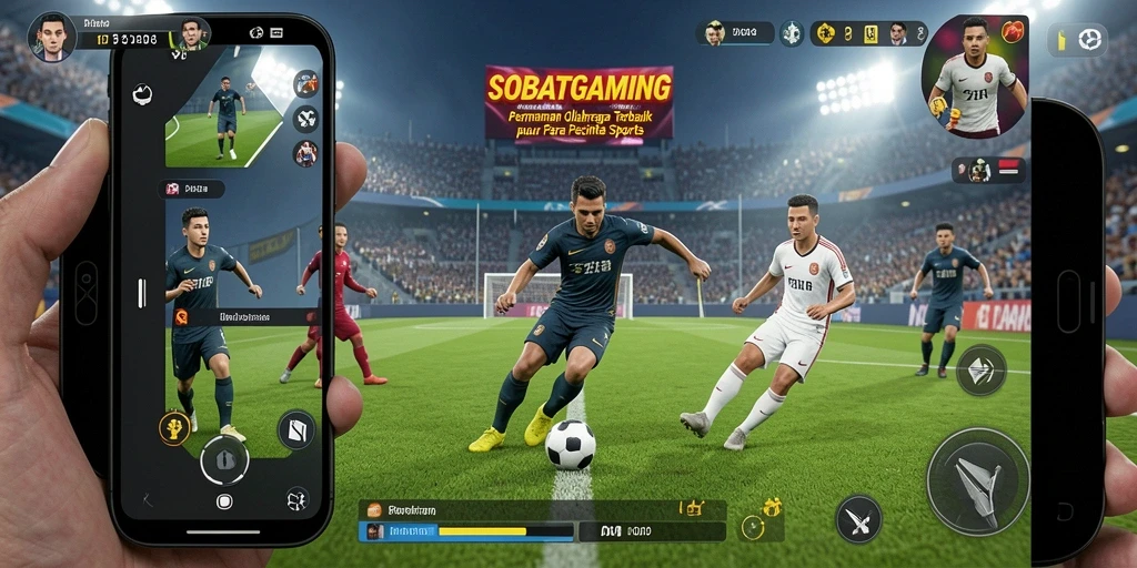 Screenshot utama menunjukkan gameplay seru dari SOBATGAMING.