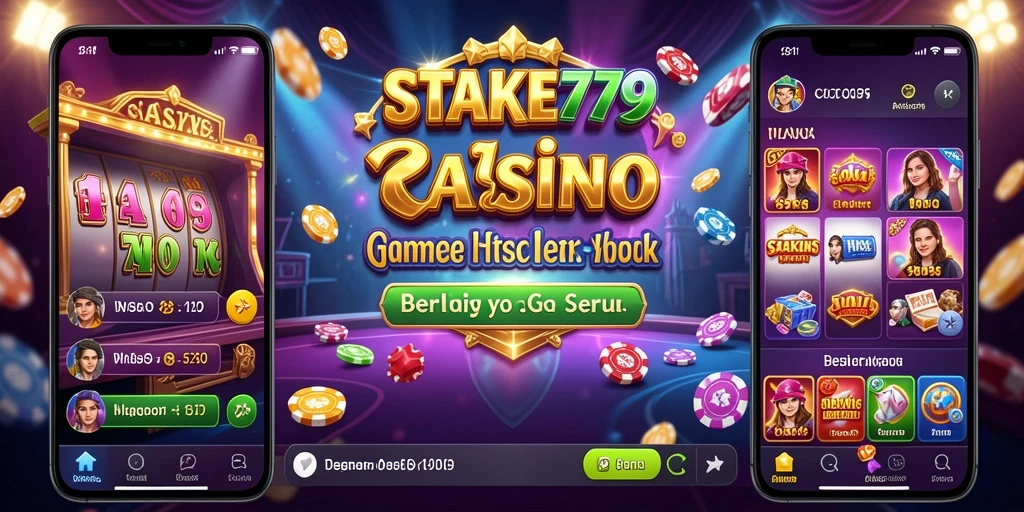 Tampilan layar utama STAKE779 dengan gameplay kasino yang seru.