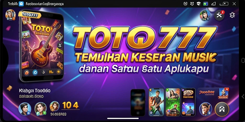 Screenshot TOTO777 menampilkan pengalaman gameplay musik yang seru.