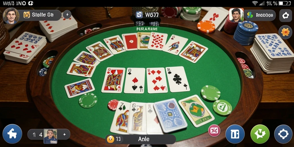 Screenshot gameplay W67 menampilkan aksi seru permainan Gaple.