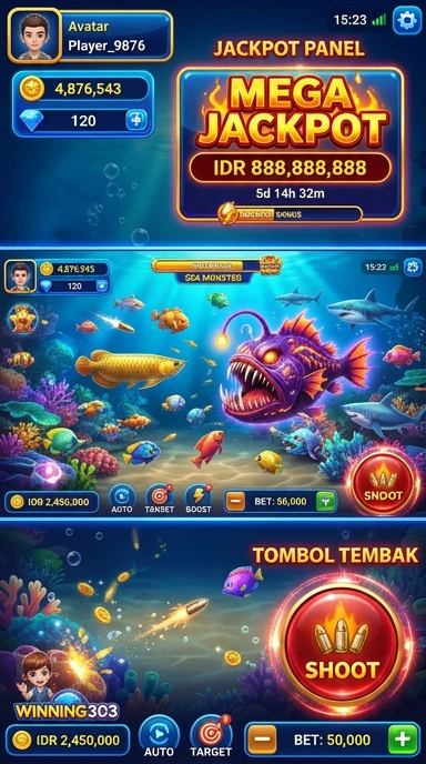 Screenshot dari daftar aplikasi populer di winning303.